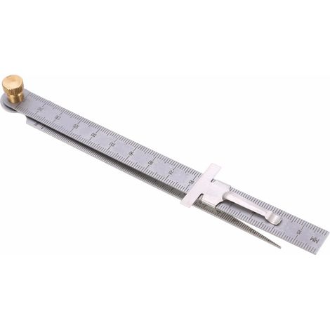Jauge Conique à Trou Palpeur à Coin Haute Précision en Acier Inoxydable Règle de Jauge Conique Outil de Mesure 1 15mm (1/5)