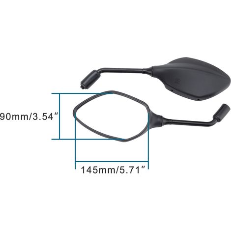 GOOFIT off-road motorcycle rearview mirror/reflector, suitable for all types of vehicles. (1/4)