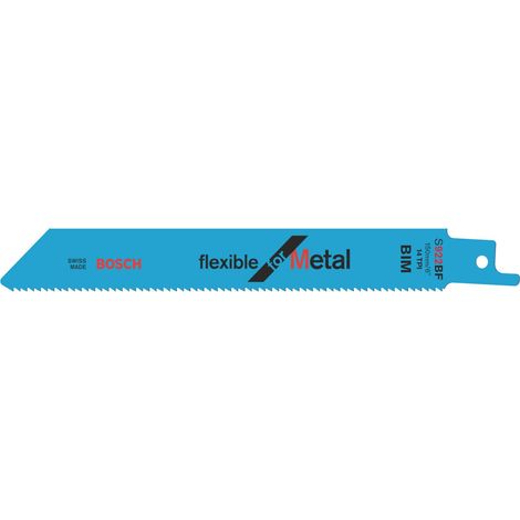 Bosch – Lame de scie sauteuse S 922 BF 2608656014 – Flexible for metal – Lot de 5 – Pour tôles épaisses 3-8 mm et tuyaux