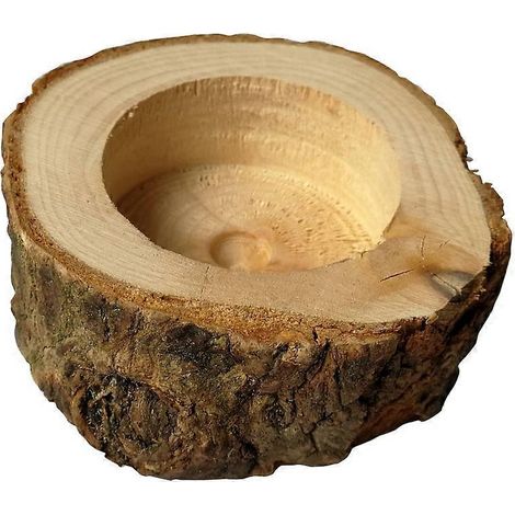 Kerzenhalter aus Holzstumpf, Pflanzgefäß, Tischdekoration für Hochzeitsfeiern