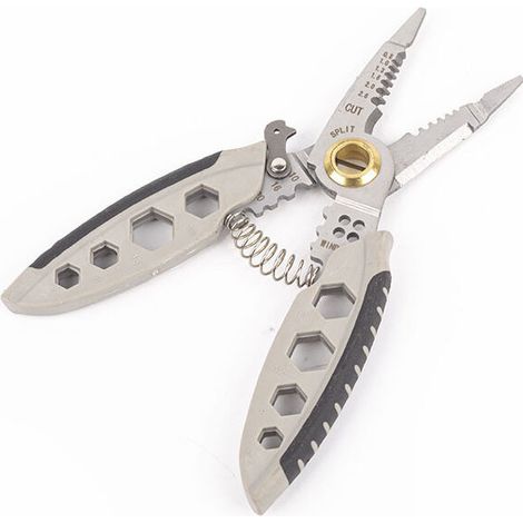 18.5cm Multipurpose Wire Stripper, 4-in-1 Professional Stripping Tool, Wire Stripper, Wire Cutter for Cutting, Stripping, Crimping, and Ripping (1/5)