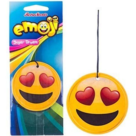 Emoji Love Eyes Car Air Freshener - Sugar Dream Hanging Car Fragrance