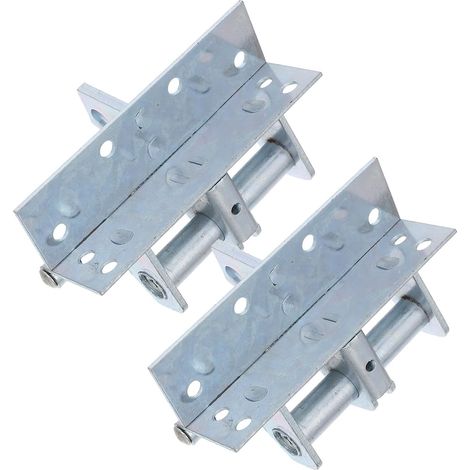 Lot de 2 Charnières à Ressort de Fermeture Automatique 90° en Acier Zinc Bleu, Charnières Amortissantes Silencieuses pour Portes D’armoires et Placards, Mécanisme Solide Adapté (1/5)