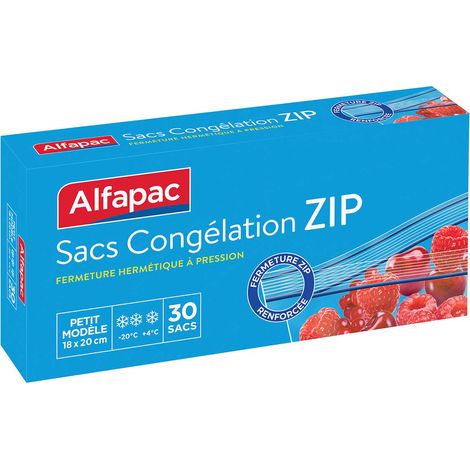 Sacs Congélation Zip Albal Petit Modèle Fermeture Zip Ultra-pratique Et Hermétique - Albal