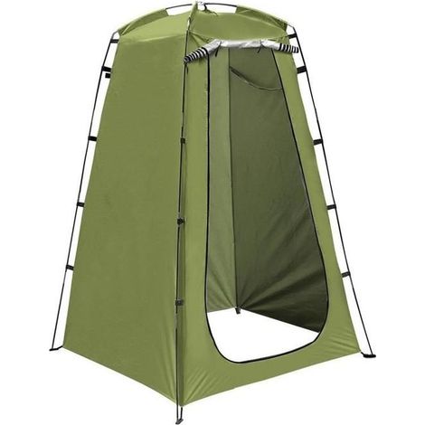 Aufblasbares Duschzelt mit Toilette und Umkleidekabine für Camping und Outdoor-Aktivitäten, 120 x 120 x 190 cm (1/4)