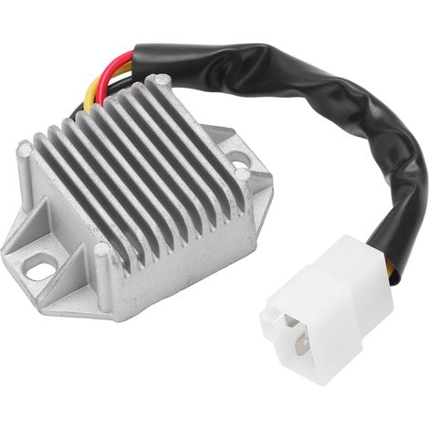 Redresseur de tension 12 V, 4 broches, 33 g, référence 81960 60 00, en alliage d'aluminium, compatible avec les modèles XT250LC, XT350, XT350B et XT350D. (1/5)