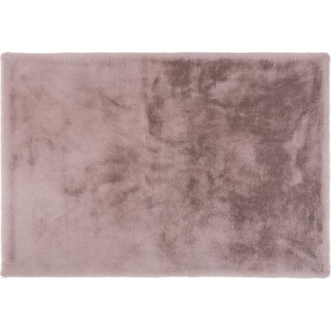 Joy - tapis rectangulaire - fausse fourrure - rose (1/5)