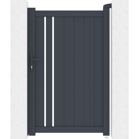 Gartentür aus aluminium 1m GIONA 100 x 160 cm (1/5)