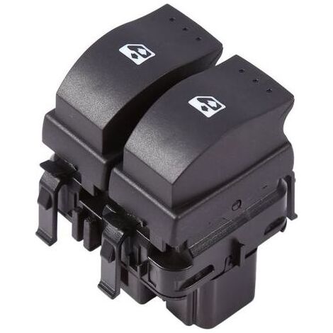 Interrupteur de commande de fenêtre, interrupteur de lève-vitre électrique, bouton de commutation Double de commande de vitre électrique pour Clio II 2-8200 060 045 (1/4)