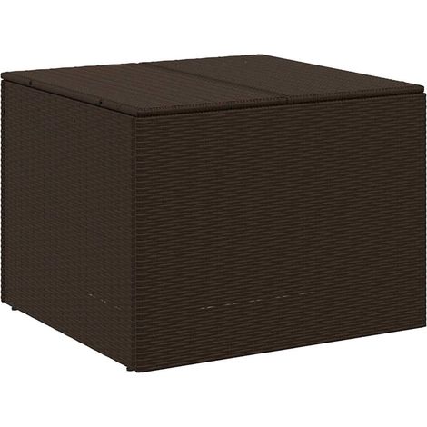 Maison Exclusive - Contenitore da Giardino Marrone 291L in Polyrattan