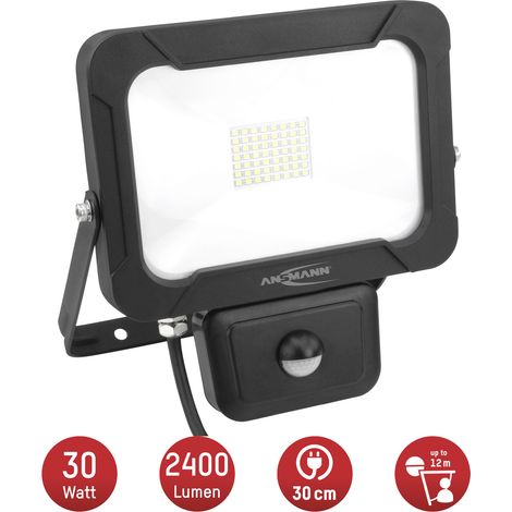 PROJECTEUR MURAL LED ANSMANN WFL2400S 1600-0285 EEC: LED 30 W BLANC 1 PC(S) (1/8)