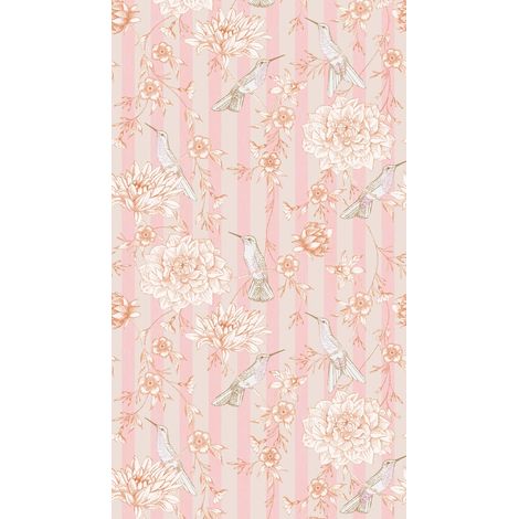 A.S. Creation Fototapete Livingwalls The Wall II 392021 Ein Motiv pro Rolle 2.80 x 1.59 m Botanisch Pink (1/3)