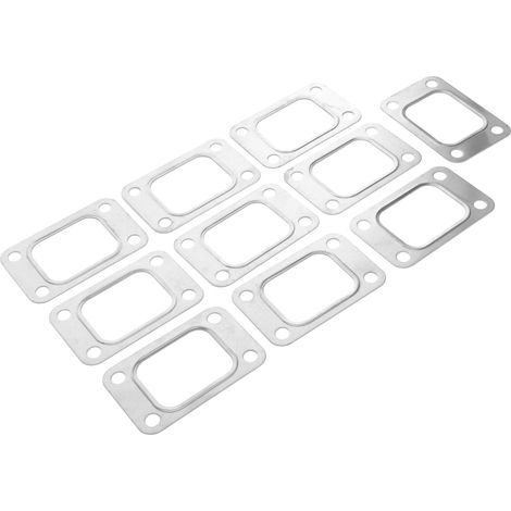 Tbest Turbo Turbine Gasket 10pcs Stainless Steel Supercharger Kit Professional Fit for T2 T25 T28 GT25 GT28 GT2876.