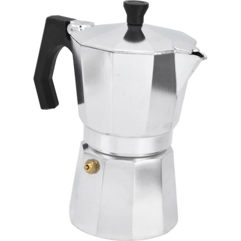 Moka pot en aluminium octogonal 300ml, cafetière italienne espresso électrique (1/5)