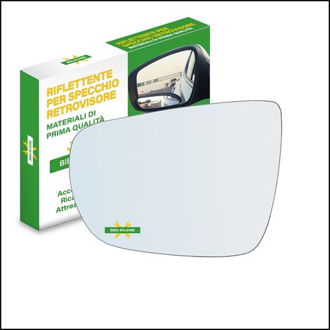 Vetro specchio retrovisore cromato lato sx-guidatore per kia carens iv dal 2013&