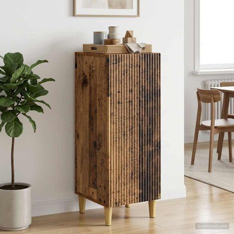 vidaXL Buffet Bois ancien 33 x 34,5 x 90 cm Bois d'ingénierie (1/5)
