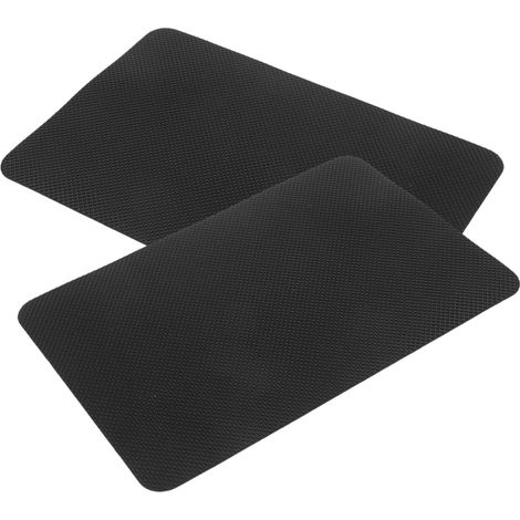 Semelles de protection à découper, 2 pièces, caoutchouc noir (1/5)