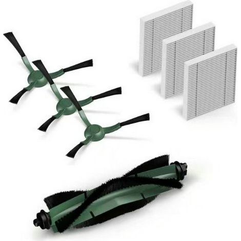 Accesorios para Irobot Roomba Combo Essential Y0112: 1 cepillo principal, 3 filtros HEPA, 3 cepillos laterales. Repuestos para aspiradora. (1/5)