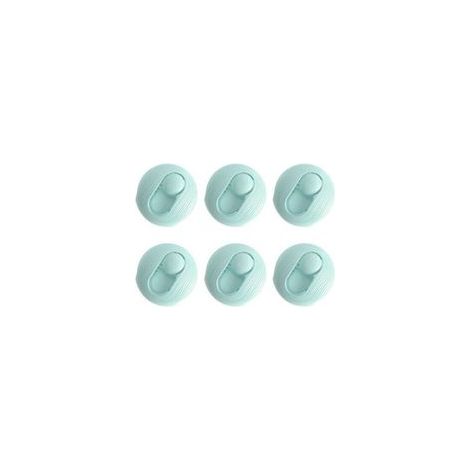 Lot de 6 boucles invisibles anti-glisse pour housse de couette, vert menthe –