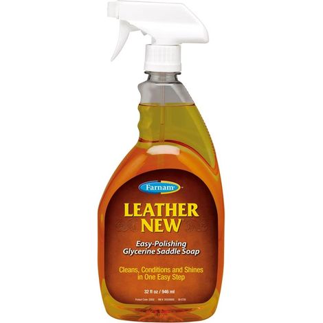 Savon glycériné autonettoyant pour l'entretien du cuir LEATHER NEW SPRAY 473 ml