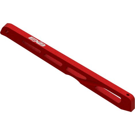 Rear Center Aluminum Chassis Brace 140mm Red: EXB