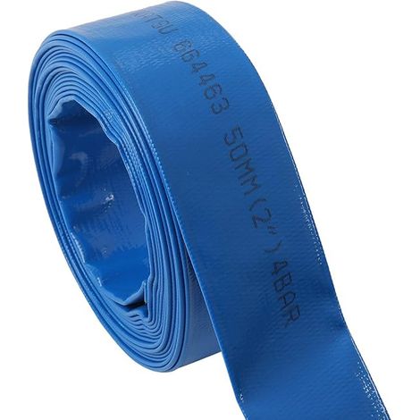 Layflat Discharge Hose Clips Connector Fits Submersible Pumps Water Pumps Drainage Pond Garden Irrigation Swimming Pool Blue 664463 (1/4)