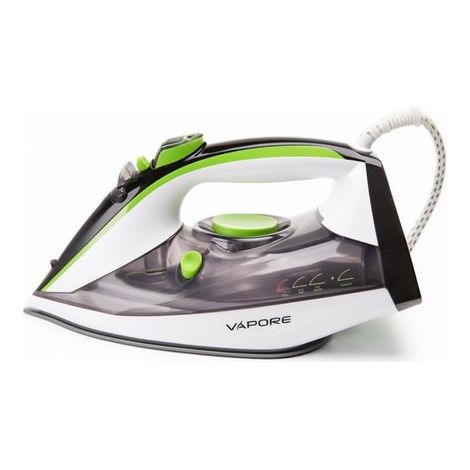 Fer à vapeur 2400 W - Semelle céramique - Vapeur 34 g/min - Système anti-gouttes - Autonettoyant - Tapis de repassage résistant à la chaleur inclus (1/5)