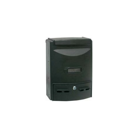 CASSETTA POSTALE IN ALLUMINIO PORTARIVISTE PER ESTERNI EUROPA NERA  cm.28,5x10x38h. colore nero    QUALITY