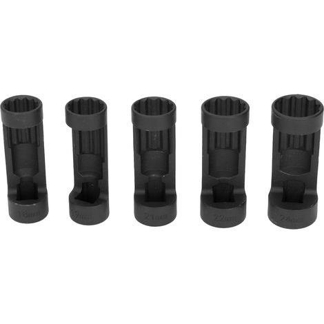 Jeu de douilles d'écrou de jambe de force, 5 pièces, Suspension 1/2 pouces, 18 à 24mm pour outil de réparation automobile (1/5)