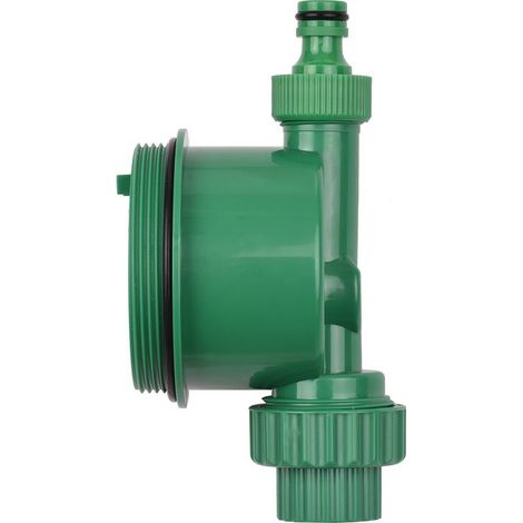 Minuterie d'arrosage automatique numérique, minuterie d'irrigation de jardin programmée, contrôleur d'irrigation d'eau intelligent à piles pour pelouse, terres agricoles, cour, serre, Vert, norme euro (1/5)