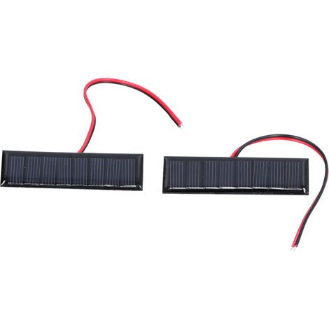 Stück 0,2 W 4 V Polysilizium-Solarpanel mit 75 x 25 mm Elektronikkabel für wissenschaftliche Projekte (1/5)