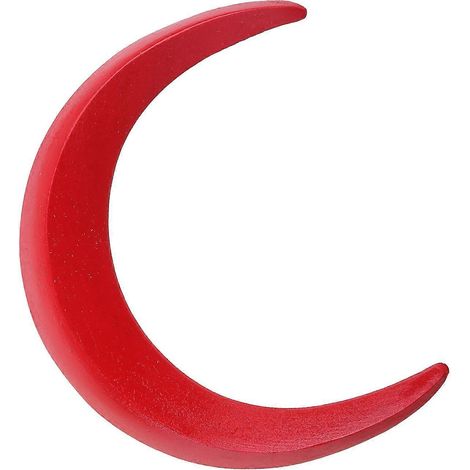 Personnalité Lune Épingles à Cheveux Croissant Fourche Pince Lune Bâton Peigne Bois Dame Cheveux Épais Coiffure Outil Rouge (1/4)