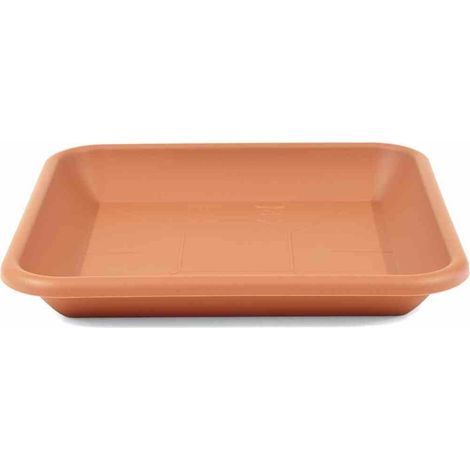 Untersetzer 34 x 34 cm, terracotta zu Siena Garden Topf Quadro 40 x 40 cm