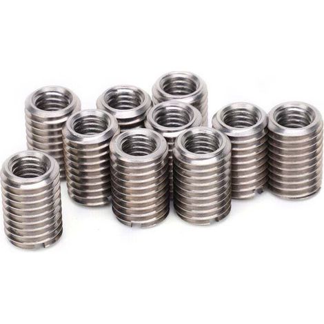 Inserts filetés réducteurs Réparation filetage 10pcs, acier inoxydable, M8 femelle-M12 mâle Bricoleurs, mécaniciens (1/4)