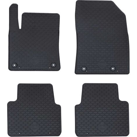 Car Mat 4 pcs Black suitable for CITROEN C3 AIRCROSS 2017- vidaXL