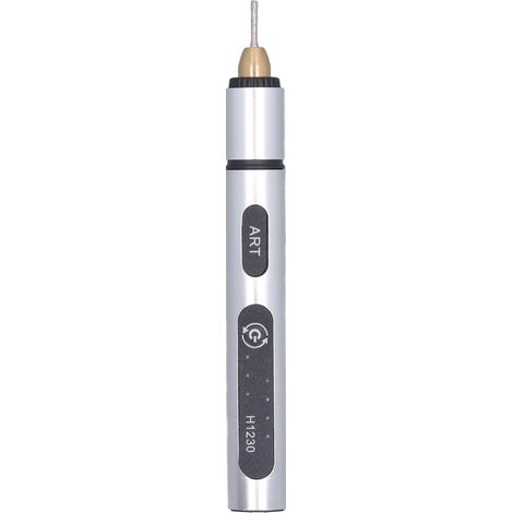 Stylo de Gravure sans Fil Rechargeable 3 Vitesses pour Bijoux Métal Bois (1/5)