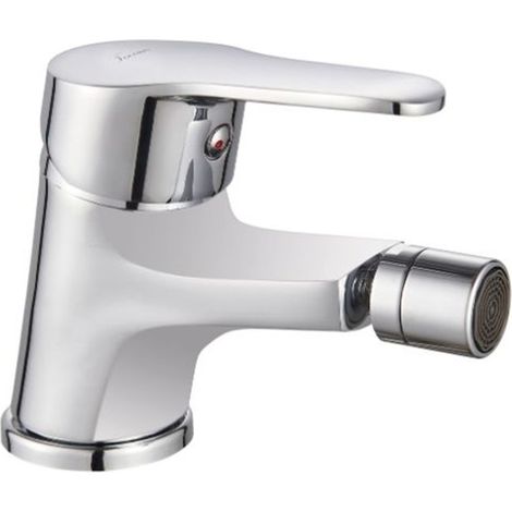 Miscelatore Bidet cromato in ottone con piletta click clack Ø40 mm - Timeless  Tecom