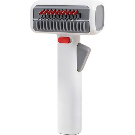 Brosse de toilettage professionnelle 2 en 1 pour chiens et chats - Pour les enchevêtrements et les poils lâches - Doux pour la peau - Avec dents métalliques - Outil de toilettage (1/5)