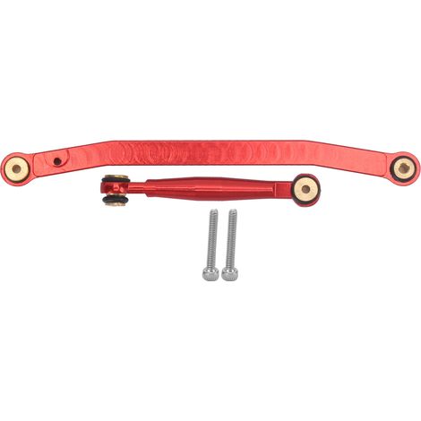 Tige de direction en alliage d'aluminium RC pour Axial SCX24 90081, pièces de voiture RC 1/24, jeu de tiges de liaison rouge (1/5)