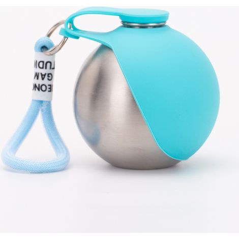 Tragbare Trinkflasche für Haustiere, 285 ml, kompakte Trinkflasche für Hunde und Katzen, auslaufsicherer Napf mit faltbarem Silikonnapf (1/5)