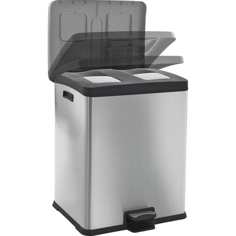 EKO, Collecteur de déchets à pédale, capacité 2 x 30 l, l x h (1/5)
