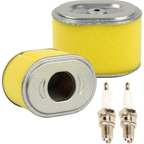 Lot de 2 Filtres à Air de Rechange avec Bougie d'Allumage pour GX140, GX160, GX200 (5HP à 6,5HP) pour Pompe à Eau et Générateurs (1/4)