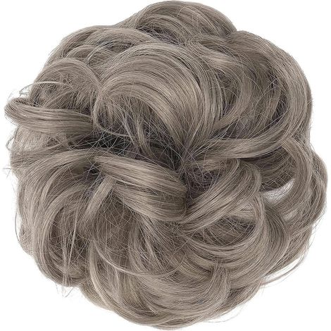 Haarknoten, Haarverlängerungen, Haargummis für widerspenstiges lockiges Haar, Haarteile, synthetische Haarknoten (1/4)
