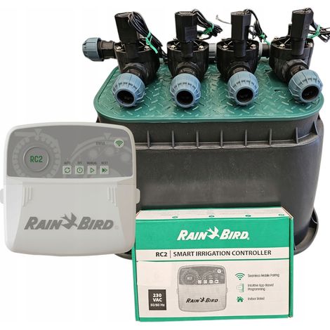 Kit Rain Bird a 4 sezioni: collettore dritto, RC2, pozzetto, PE 32 (1/5)