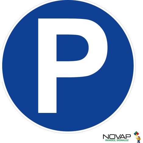 Panneau Parking P - Alu Ø450mm - 4012896