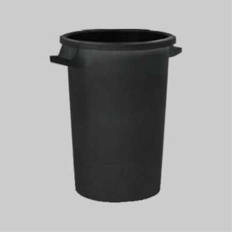 Bidone per rifiuti nero 50 lt - ø 44x45 h