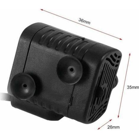 Extrem leise 48 GPH [180 L/H] 3W Wasserpumpe für kleine Aquarien, Teiche, Schildkröten, Wassertiere, Skulpturen, Gärten, Boote, Springbrunnen und andere Wasserpumpen. (1/3)