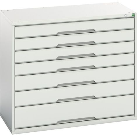 Bott 16925229.16 Verso 7 Drawer Cabinet 1050 x 900mm Light Grey BOT169252296