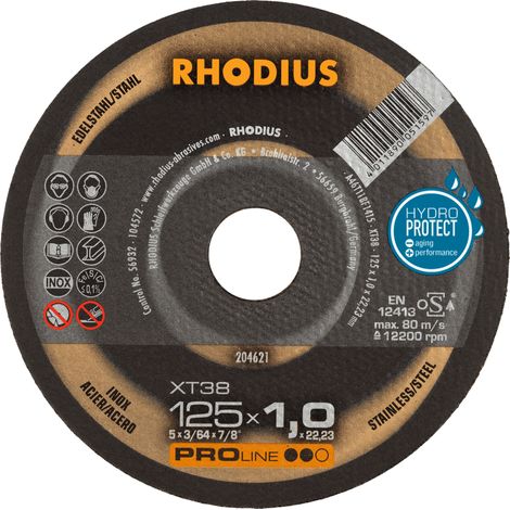 RHODIUS XT38, 50 Stück, 125 x 1,5 mm, Trennscheibe (1/3)
