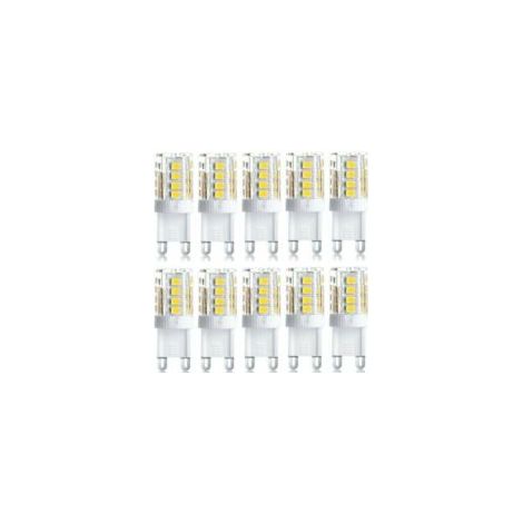 Lot de 10 Projecteur LED, lumière décorative LED, ampoule LED G9, 5 W blanc froid, ampoules LED à économie d\'énergie, ampoule halogène de rechange, AC 230 V non dimmable (1/4)